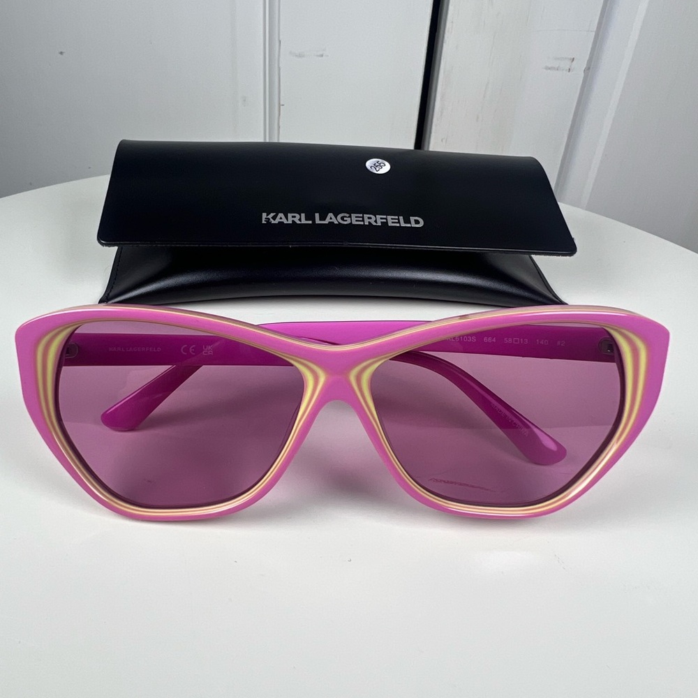 Karl Lagerfeld KL6103S New PINK/YELLOW 58/13/140 Women's Sunglasses